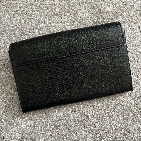 Coach large size wristlet wallet NWT black leather - Picture 5 of 8